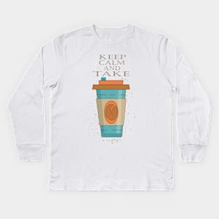 cup coffee Kids Long Sleeve T-Shirt